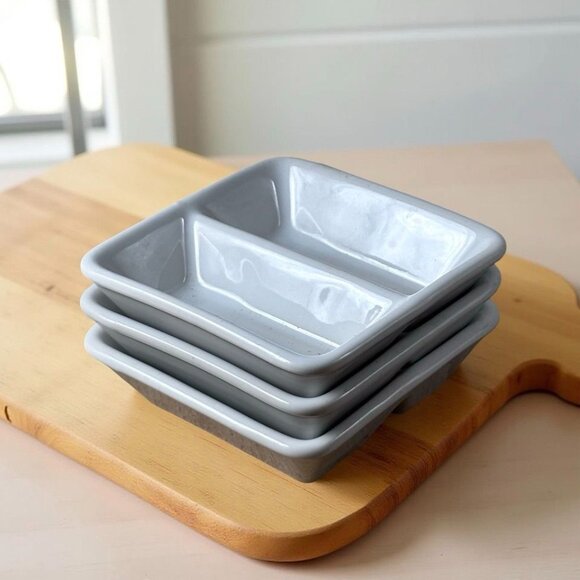 3 United Airlines Divided Condiment Dishes by Wessco – Vintage Airline Service W - Picture 5 of 5